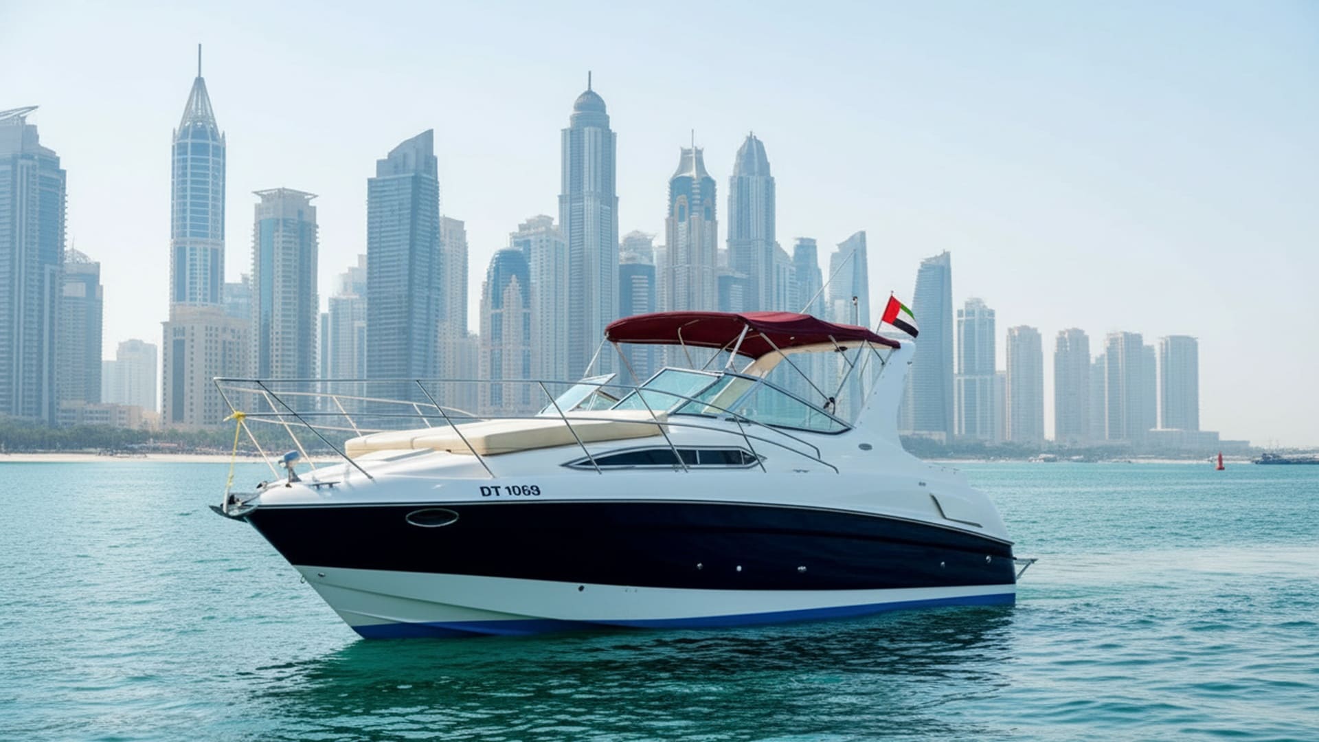Marina Lightning 33 ft yacht charter Dubai