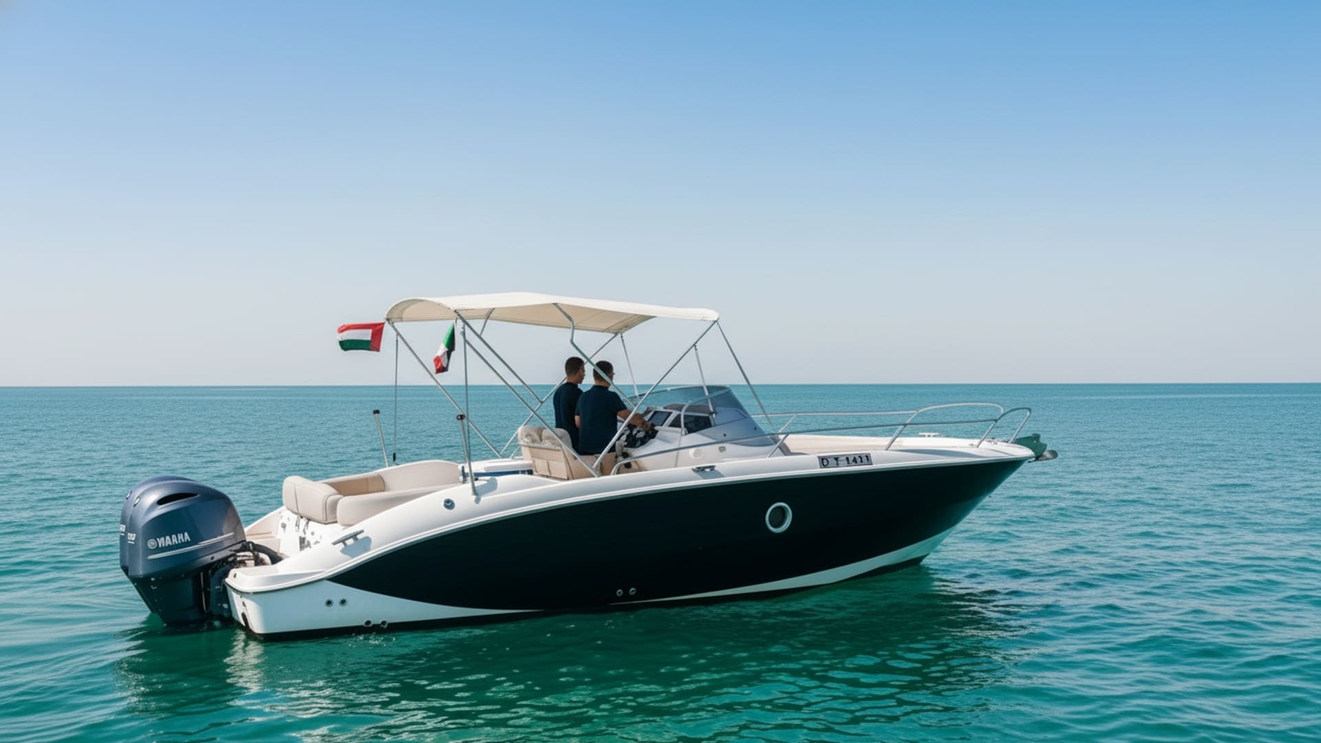 Royal Jewel 27 ft yacht exterior, sleek design