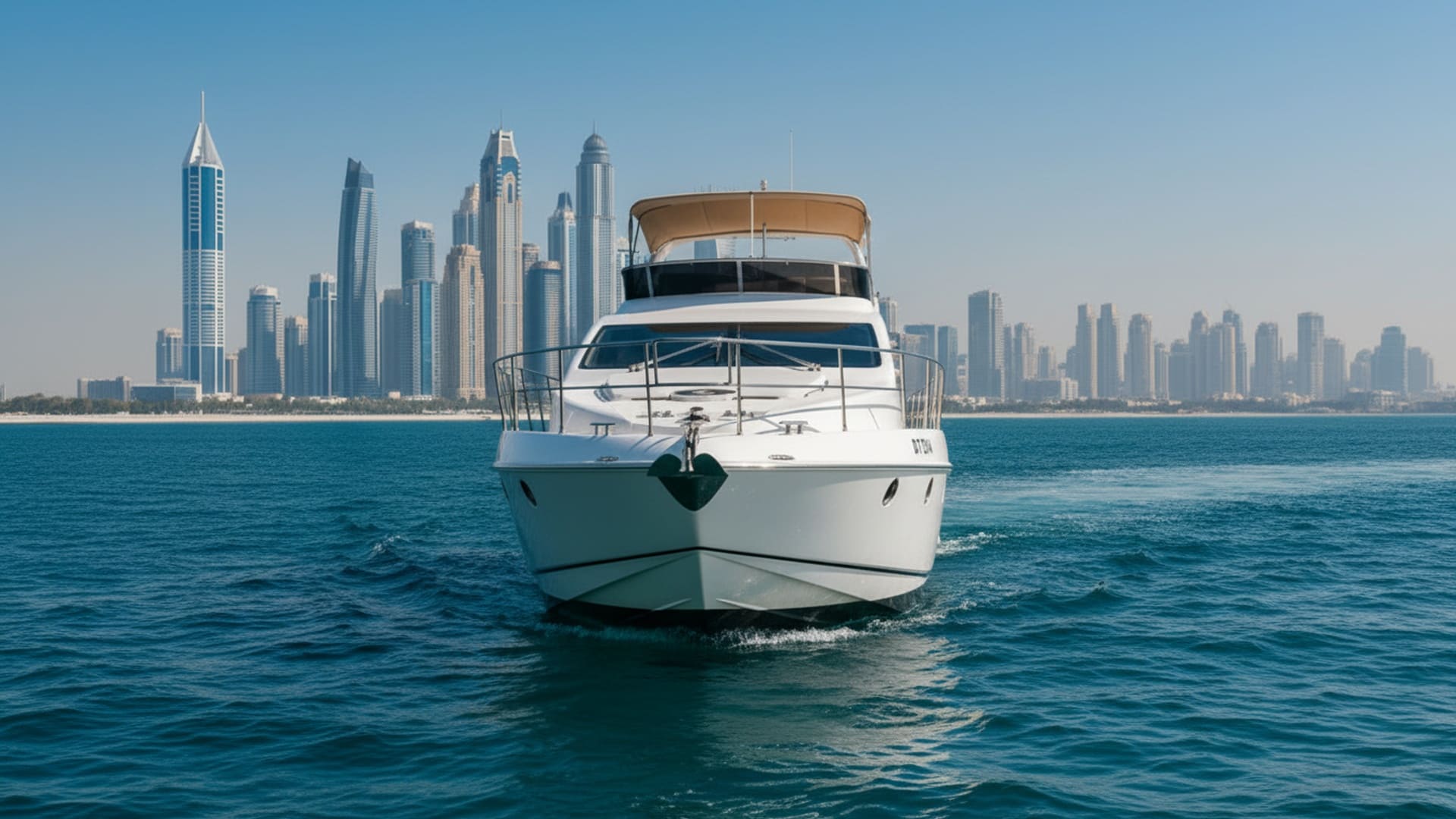 Spacious deck and seating on Golden Treasure 50 ft yacht