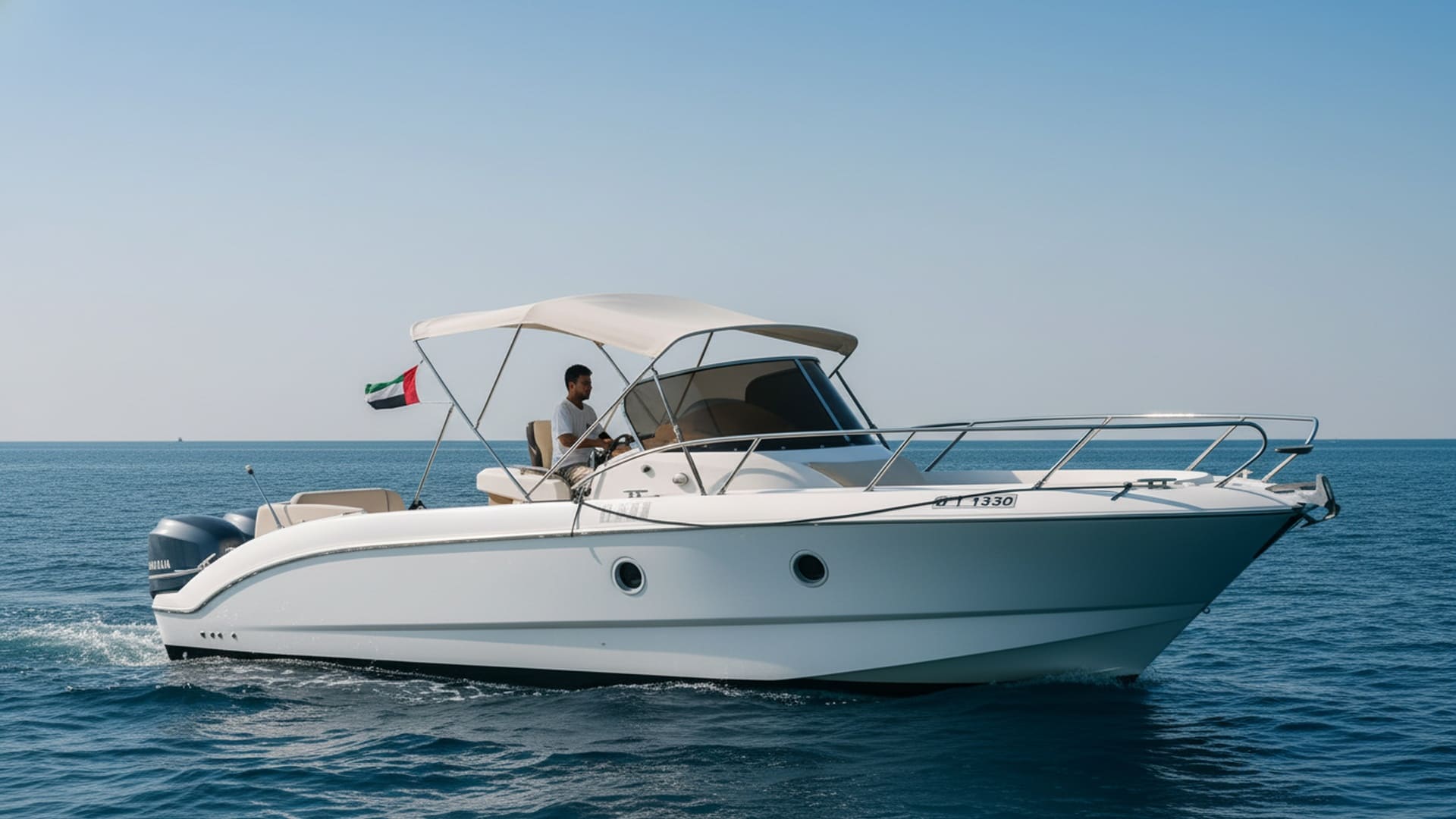 Noble Queen 30 ft premium yacht exterior in Dubai