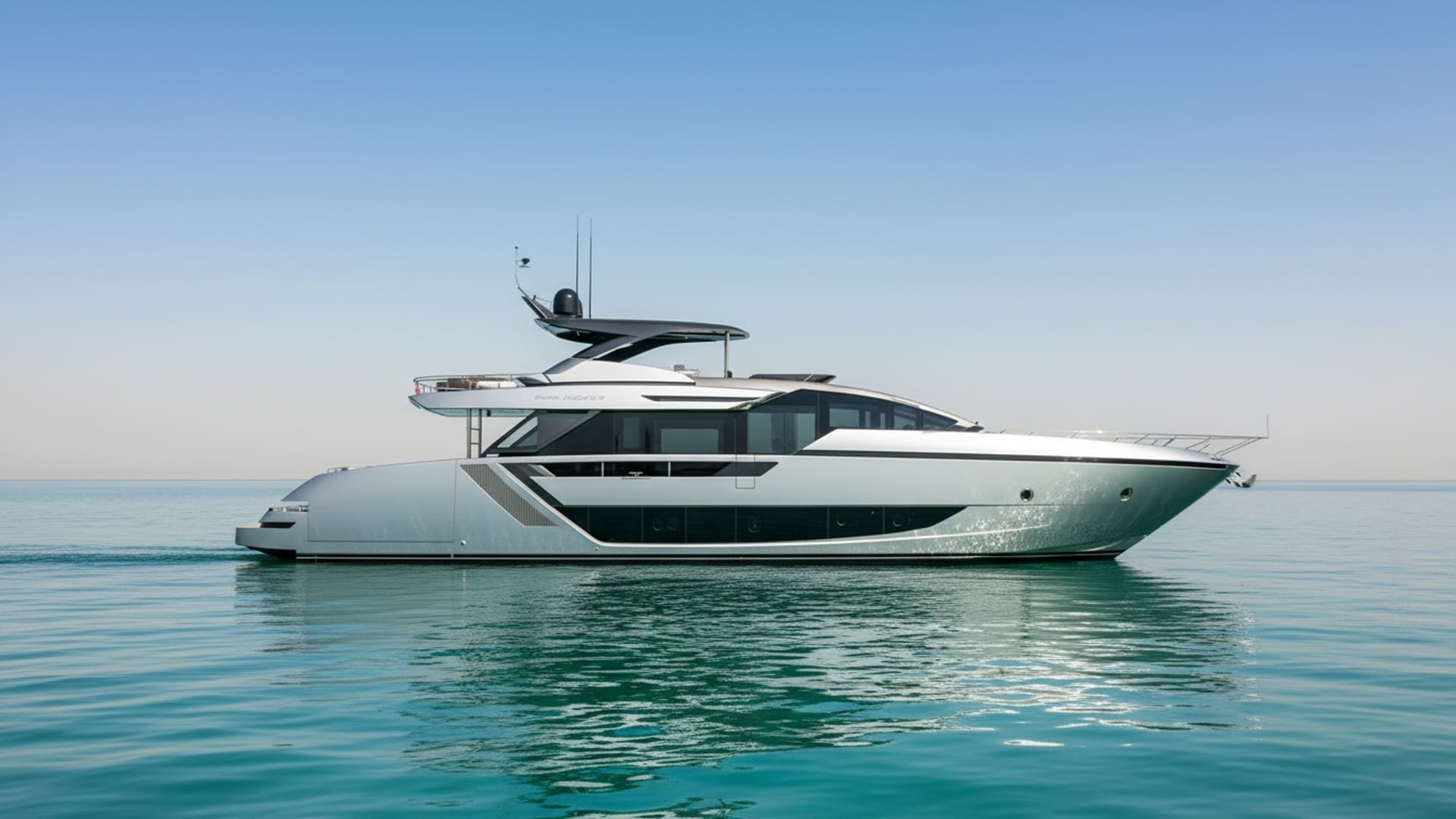Marina Spirit 82 ft yacht exterior, premium Dubai charter