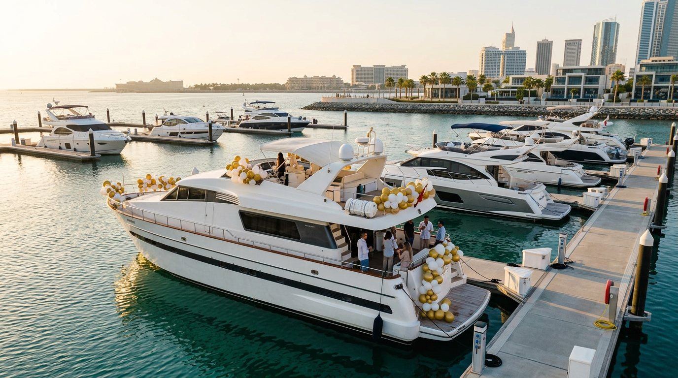 Yacht Rentals for 50 to 100 People in Dubai
